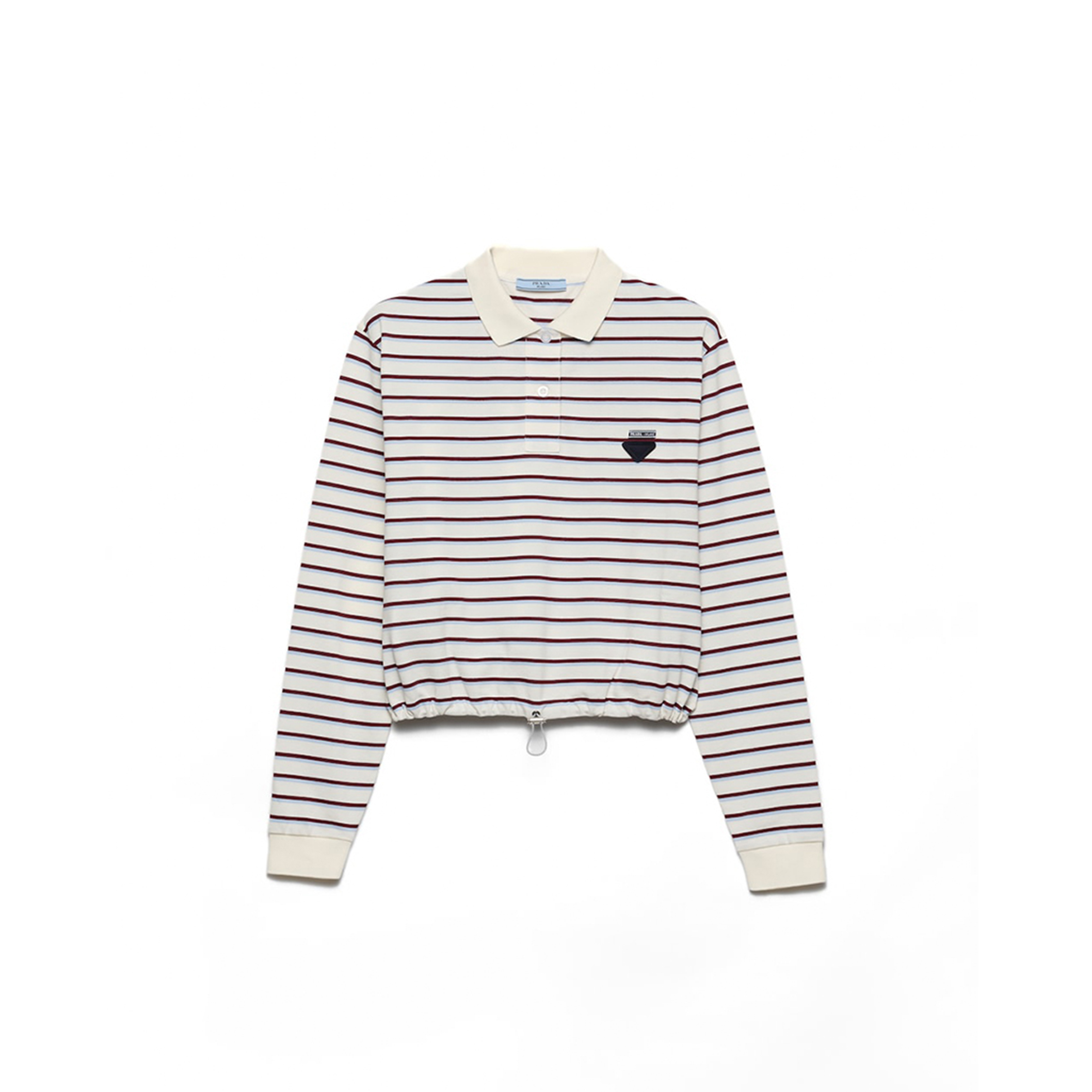 PRADA STRIPED PIQUÉ POLO SHIRT 39608